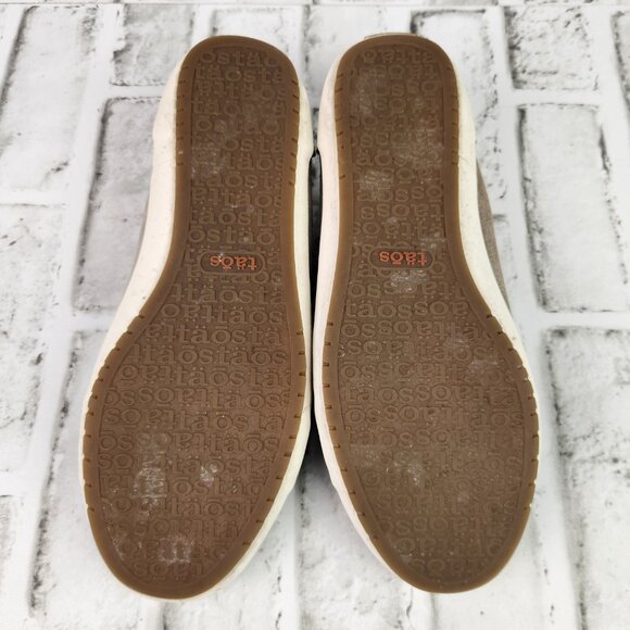 Taos Star Women's Size 8.5 Khaki Canva Lace Up Arch Support Comfort Casual Shoes - Picture 8 of 10